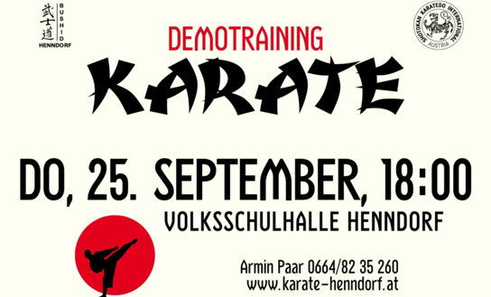 Karate Demotraining Henndorf