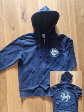 <br>Zipweste mit Kapuze